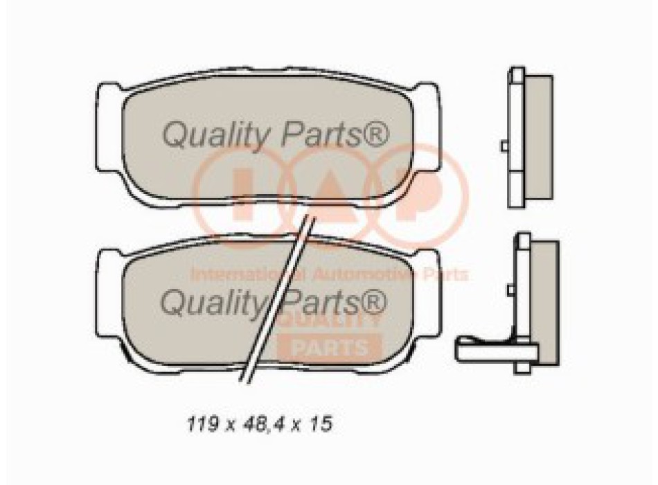 SERIE PASTIGLIE FRENO POSTERIORI