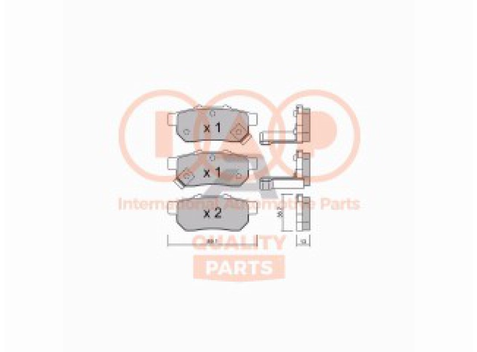 SERIE PASTIGLIE FRENO POSTERIORI (PREMIUM)