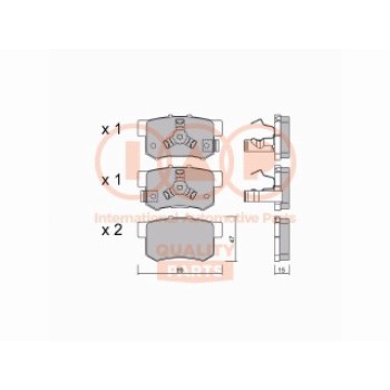SERIE PASTIGLIE FRENO POSTERIORI (PREMIUM)