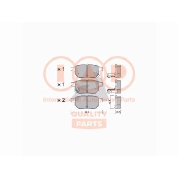 SERIE PASTIGLIE FRENO POSTERIORI (PREMIUM)