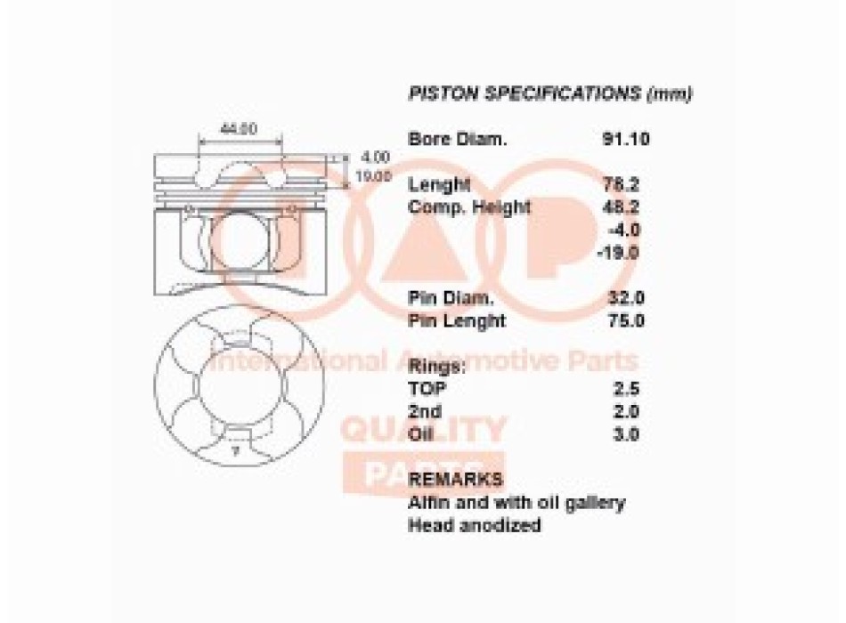 SERIE PISTONI MOTORE COMPLETI STD