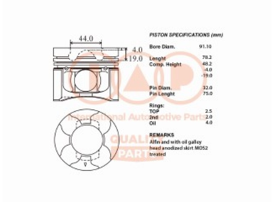 SERIE PISTONI MOTORE COMPLETI STD