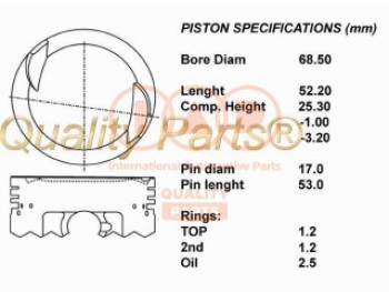 SERIE PISTONI MOTORE STD