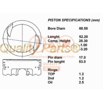 SERIE PISTONI MOTORE STD