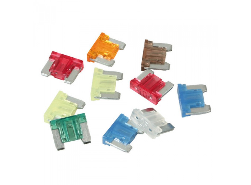 Set 10 fusibili lamellari micro-low profile, 12/32V