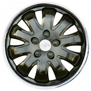 SET 4 COPRICERCHI INOXPLAST NG20 BLACK METAL 14"