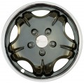 SET 4 COPRICERCHI INOXPLAST NG21 BLACK METAL 14"
