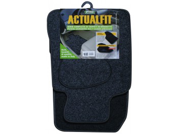 SET 4 PZ. TAPPETI ACTUALFIT GRIGIO MOD. 1