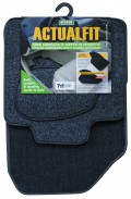 SET 4 PZ. TAPPETI ACTUALFIT GRIGIO MOD. 7