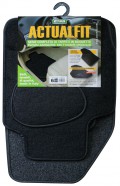 SET 4 PZ. TAPPETI ACTUALFIT NERO MOD. 6