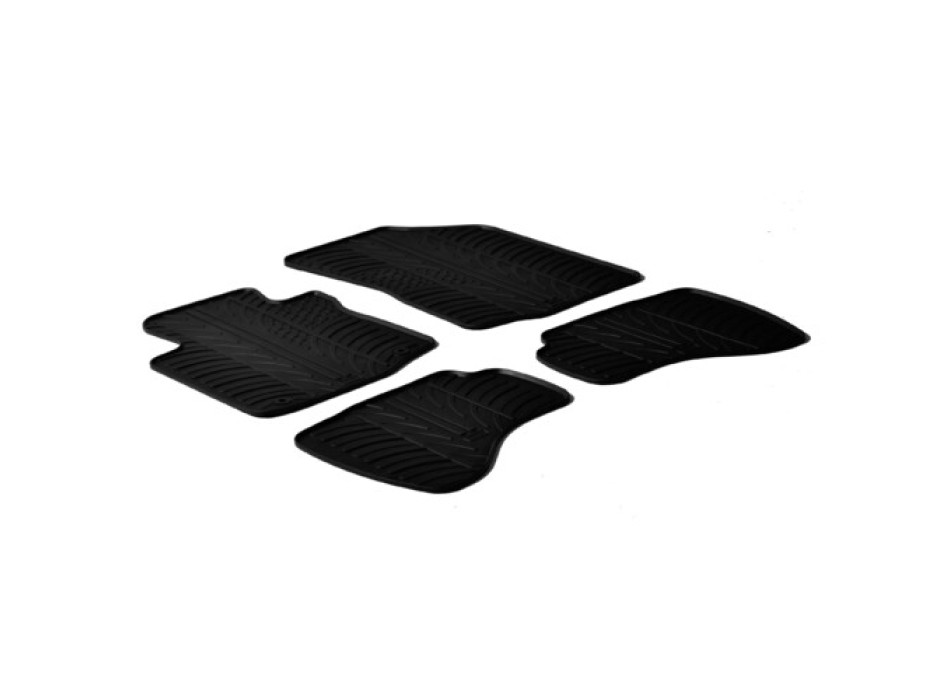Set tappeti su misura in gomma - compatibile per  Citroen C1 3p (05/05>05/14) 1 fix lato guida -  Citroen C1 5p (05/05>05/14) 1 fix lato guida -  Peugeot 107 3p (07/05>02/12) 1 fix lato guida -  Peugeot 107 5p (07/05>02/12) 1 fix lato guida -  Toyota Aygo