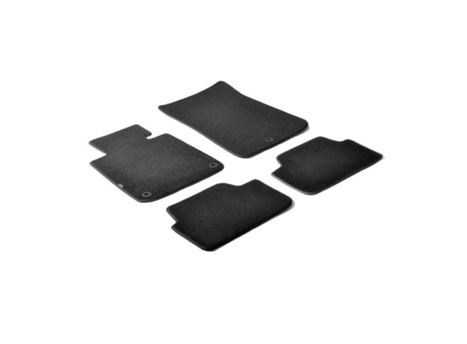 Set tappeti su misura in moquette - compatibile per  Bmw Serie 1 (E81) (03/07>06/12) -  Bmw Serie 1 (E87) (09/04>08/11) -  Bmw Serie 1 Cabrio (E88) (03/08>09/11) -  Bmw Serie 1 Coupè (E82) (09/07>12/13)