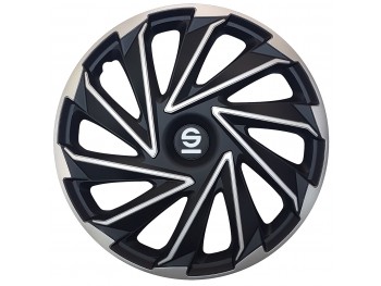 SPARCO BOX 4 COPRICERCHI VARESE SILVER/NERO 15ʺ