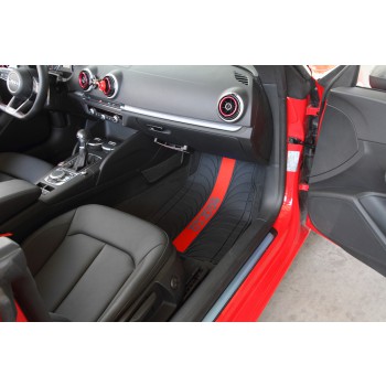 SPARCO SET 4 TAPPETI PVC LINEA ROSSA