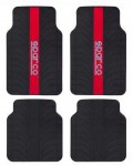 SPARCO SET 4 TAPPETI PVC LINEA ROSSA
