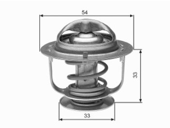 Thermostat, coolant