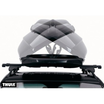 Thule pacif m 200 nero aereoskin doppia apertura box da tetto