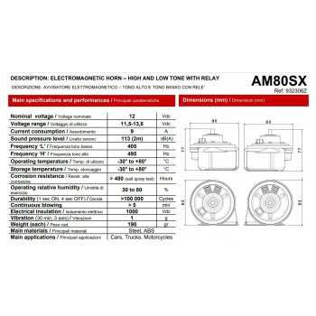 Trombe claxon auto,moto e camion.