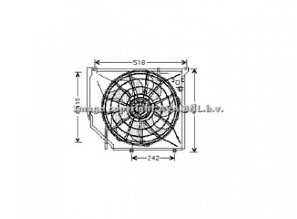 Vent. BMW E46 4cyl. 98-01