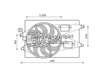 Vent. FORD Mondeo III 2.0 TDCi 00-07