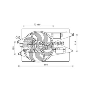Vent. FORD Mondeo III 2.0 TDCi 00-07